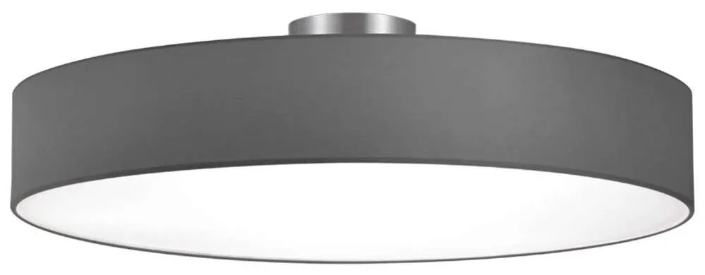 Φωτιστικό Οροφής - Πλαφονιέρα Hotel 603900511 5xE27 60W Φ65cm 17cm Grey Trio Lighting Metal, Fabric