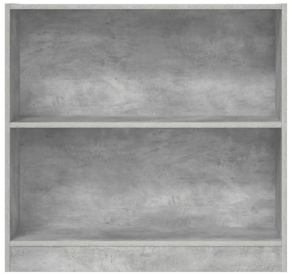 vidaXL Βιβλιοθήκη Γκρι του Σκυροδέματος 80 x 24 x 75 εκ. Μοριοσανίδα