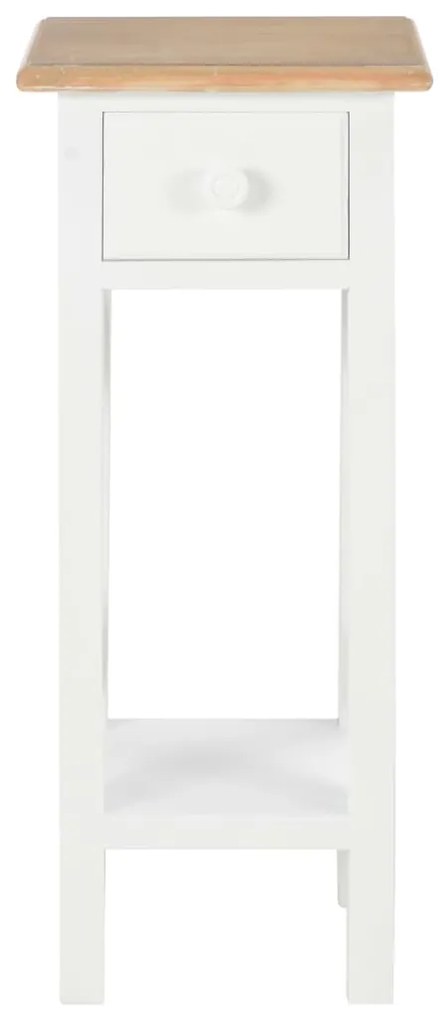 vidaXL Τραπεζάκι Βοηθητικό Λευκό 27 x 27 x 65,5 εκ. Ξύλινο
