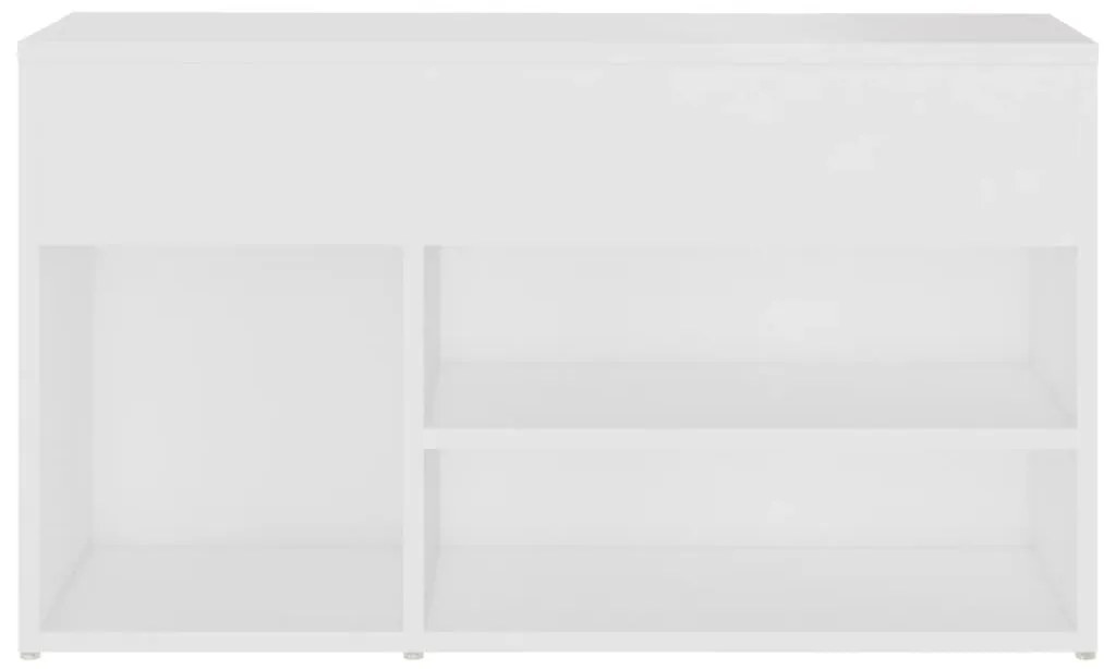 vidaXL Παπουτσοθήκη Λευκή 80 x 30 x 45 εκ. από Επεξ. Ξύλο