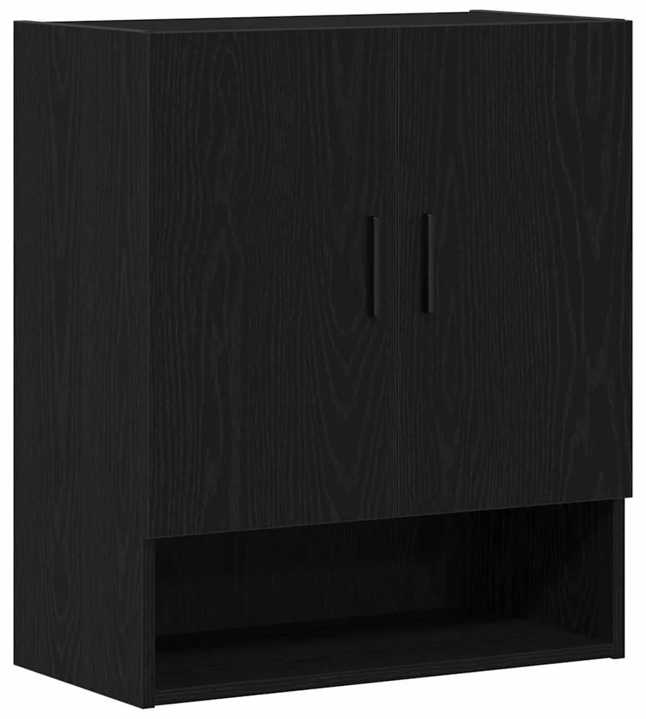 vidaXL Ντουλάπα Τοίχου Μαύρη δρυς 60 x 31 x 70 εκ Επεξεργασμένο ξύλο
