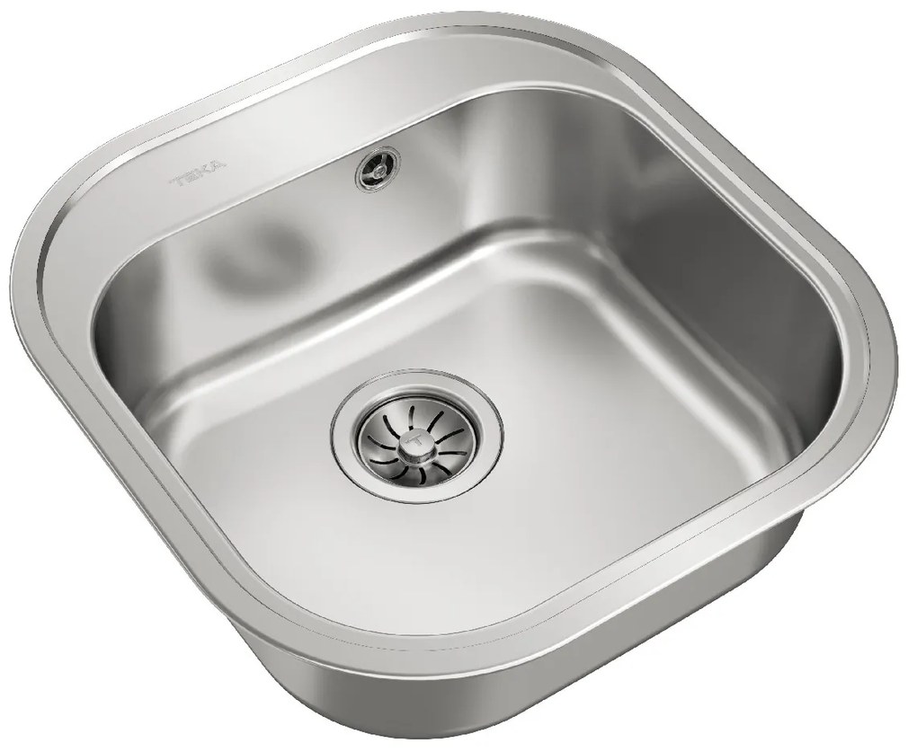 Νεροχύτης Inox TEKA 1 Γούρνα  για Ένθετη Τοποθέτηση 46.5x48.5cm STYLO 1B TOTAL 10107074