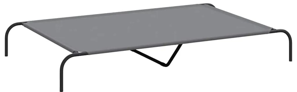 vidaXL Ανυψωμένο κρεβάτι σκύλου γκρι 150x90x20 cm ύφασμα Οξφόρδης