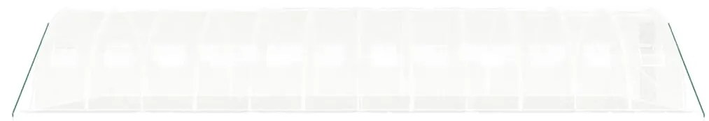 vidaXL Θερμοκήπιο Λευκό 48 μ² 12 x 4 x 2 μ. με Ατσάλινο Πλαίσιο