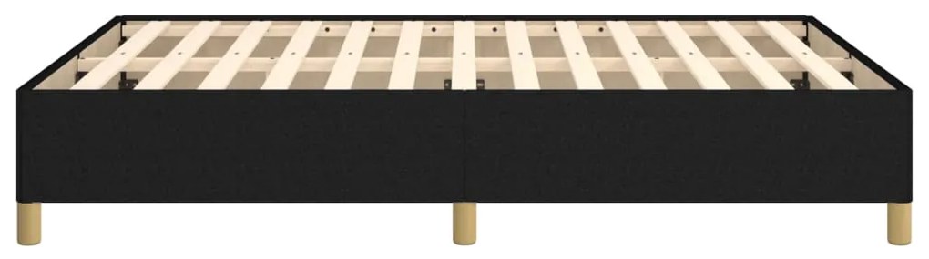vidaXL Σκελετός Κρεβατιού Χωρίς Στρώμα Μαύρο 140x200 εκ.Υφασμάτινο