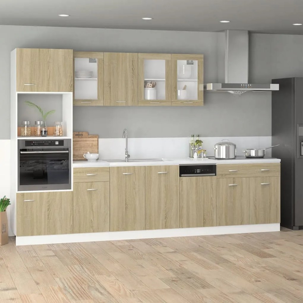vidaXL Ντουλάπι με Συρτάρι Lyon Sonoma Δρυς 80x46x81,5 εκ. Επεξ. Ξύλο