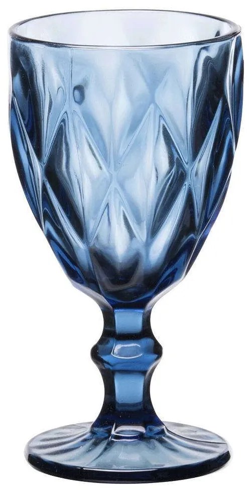 Ποτήρι Νερού Κολωνάτο Kare 52.701.53 320ml Blue Cryspo Trio Glass