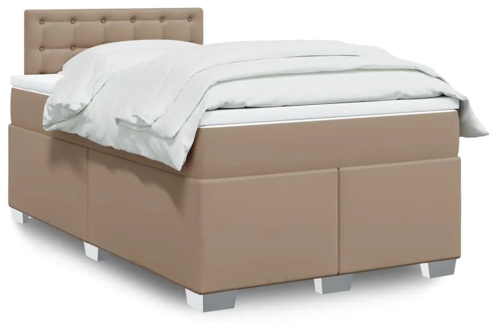 ΚΡΕΒΑΤΙ BOXSPRING ΜΕ ΣΤΡΩΜΑ ΚΑΠΟΥΤΣΙΝΟ 120X200ΕΚ.ΑΠΟ ΣΥΝΘ.ΔΕΡΜΑ 3286119