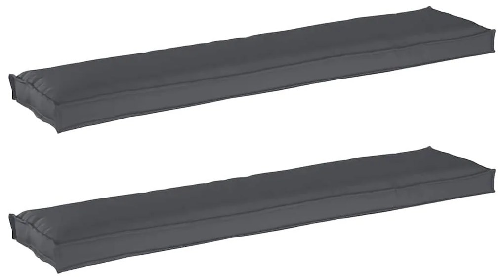 vidaXL Σετ Μαξιλαριών Πάγου 2 pcs Ανθρακί 180 x 40 x 8 εκ.