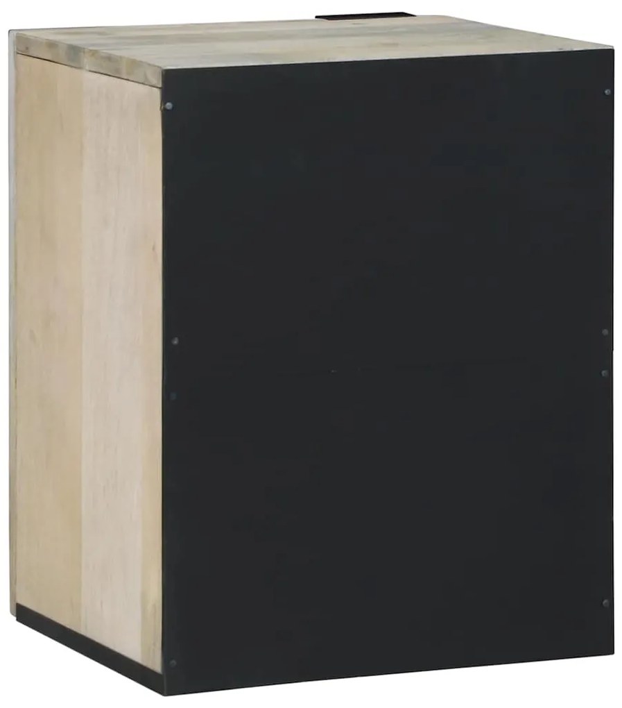 vidaXL Ντουλάπι νιπτήρα με ράφι Καφέ και Μαύρο 38 x 33.5 x 48 εκ.