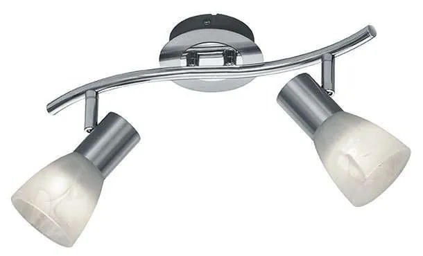Φωτιστικό Οροφής-Σποτ Led Levisto 2x400Lm 33x19x10cm Nickel Mat 871010207 Trio Lighting Metal, Glass