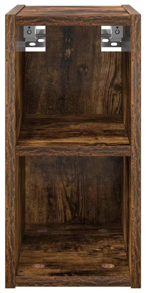 vidaXL Κρεμαστό ντουλάπι Καπνιστό Δρύς 20 x 29,5 x 40 εκ.