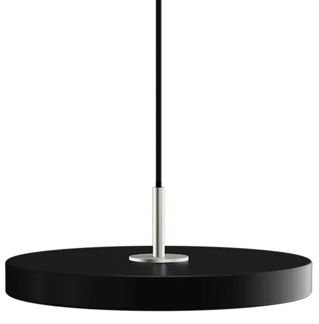 Φωτιστικό Οροφής Asteria Mini Steel 2222C4174 Φ31x3.3cm Led 900lm 14W 3000k Black Umage
