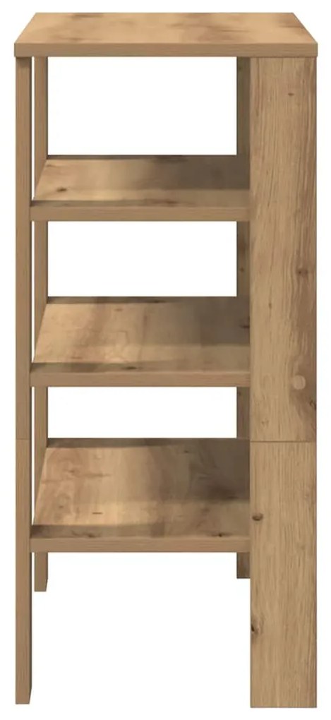 vidaXL Ράφι παπουτσιών  Artisan Oak 61x32x70 cm Κατασκευασμένο ξύλο