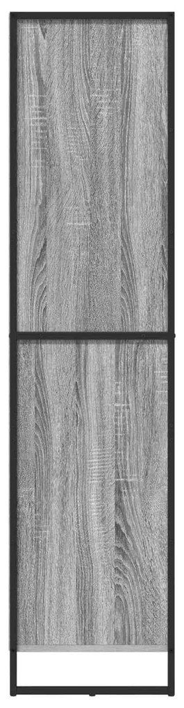 vidaXL Πλαϊνό γραφείο 2 pcs Γκρίζο Σονομα 81 x 36 x 150.5 εκ.