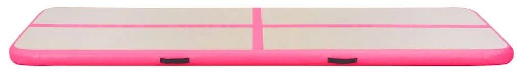 vidaXL Στρώμα Ενόργανης Φουσκωτό Ροζ 400 x 100 x 10 εκ. PVC με Τρόμπα