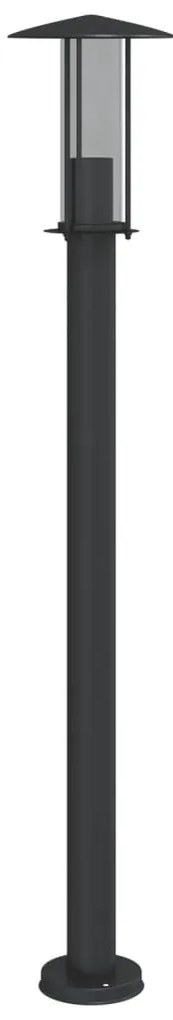 vidaXL Φωτιστικό Δαπέδου Εξ. Χώρου Μαύρο 100 εκ. Ανοξείδωτο Ατσάλι