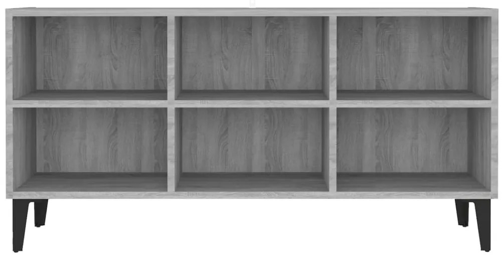 vidaXL Έπιπλο Τηλεόρασης Γκρι 103,5 x 30 x 50 εκ. με Μεταλλικά Πόδια Sonoma