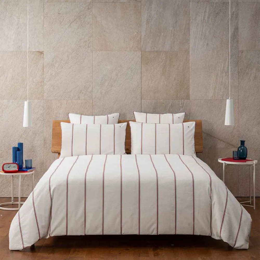 Μαξιλαροθήκη James 9503442 White Tommy Hilfiger 50X80 100% Cotton