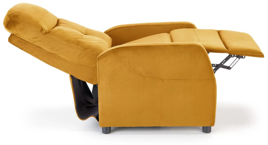 FELIPE 2 recliner color: mustard DIOMMI V-CH-FELIPE_2-FOT-MUSZTARDOWY