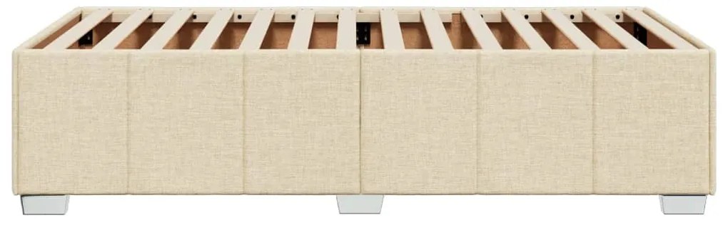 vidaXL Πλαίσιο κρεβατιού χωρίς στρώμα Κρέμα 80x200 cm Ύφασμα