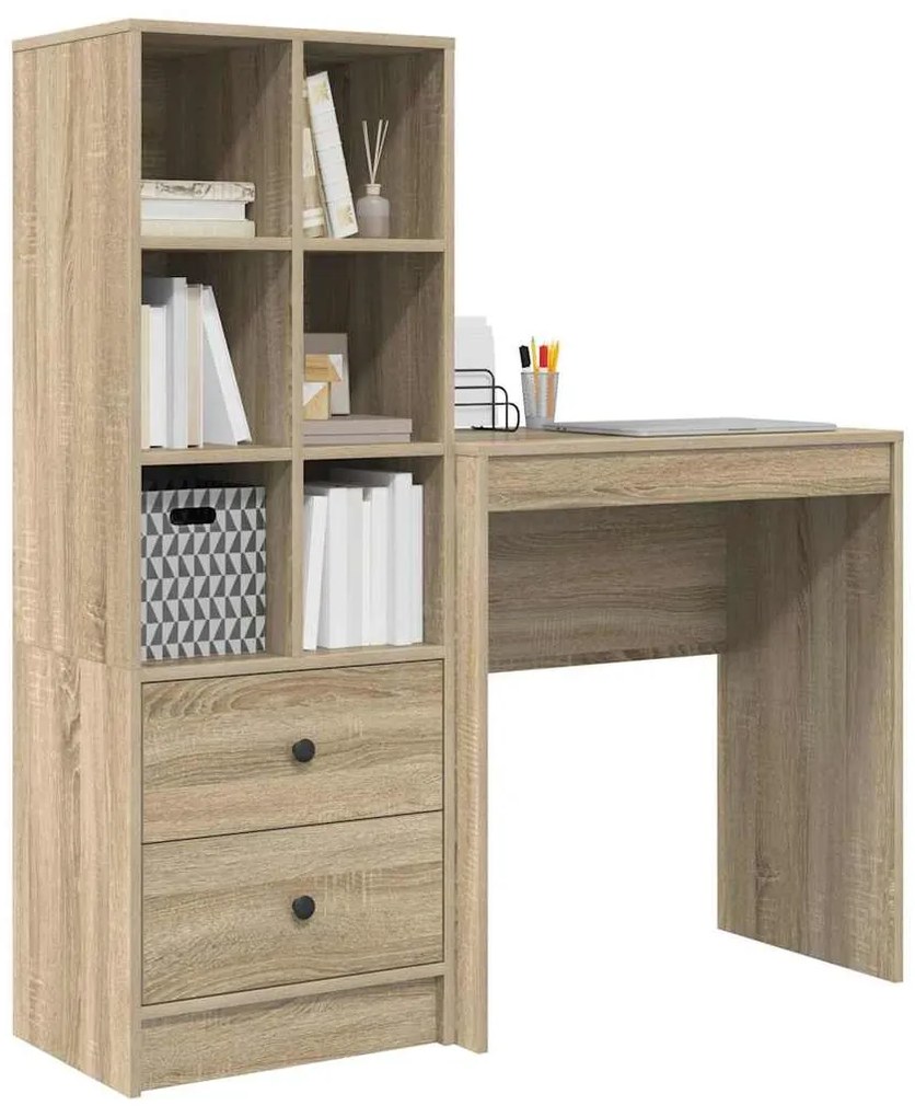 vidaXL Γραφείο με αποθηκευτικό χώρο 2 pcs Δρύς Sonoma 70 x 40 x 76 εκ.