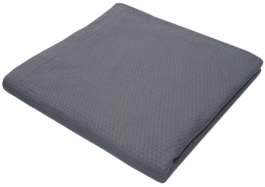 Κουβέρτα Πικέ Le Blanc Sanforized Cotton 100% Μονή 170x260 Grey