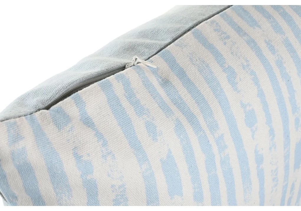 Μαξιλάρι DKD Home Decor Ρίγες Μπλε Λευκό 45 x 15 x 45 cm Μεσογείακός