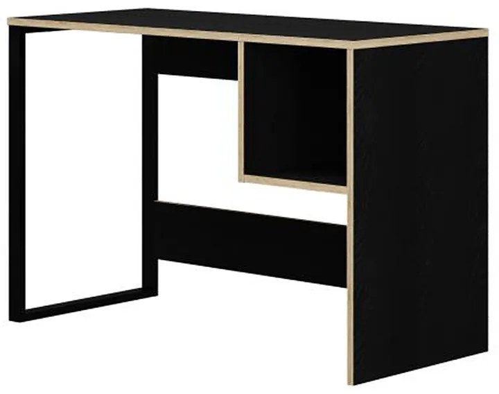Γραφείο εργασίας Cubo Megapap χρώμα black wood 110x50x75εκ.