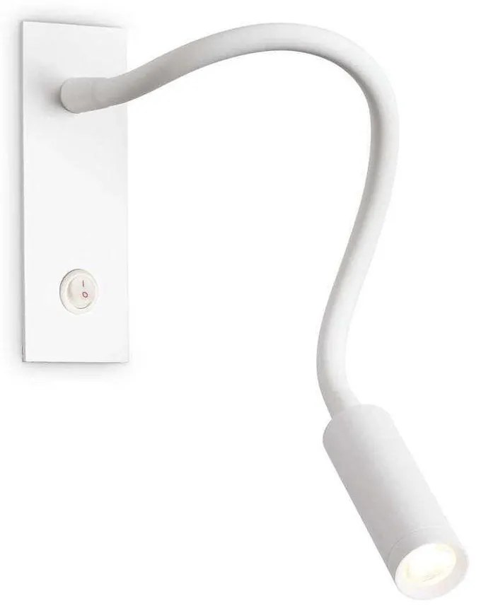 Φωτιστικό Τοίχου-Απλίκα Io Fi 285320 4,5x12x26cm LED 3W 3000K White Ideal Lux