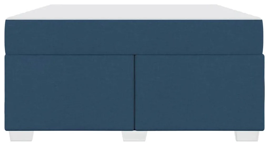 vidaXL Σκελετός Κρεβατιού Μπλε 160 x 200 cm ύφασμα
