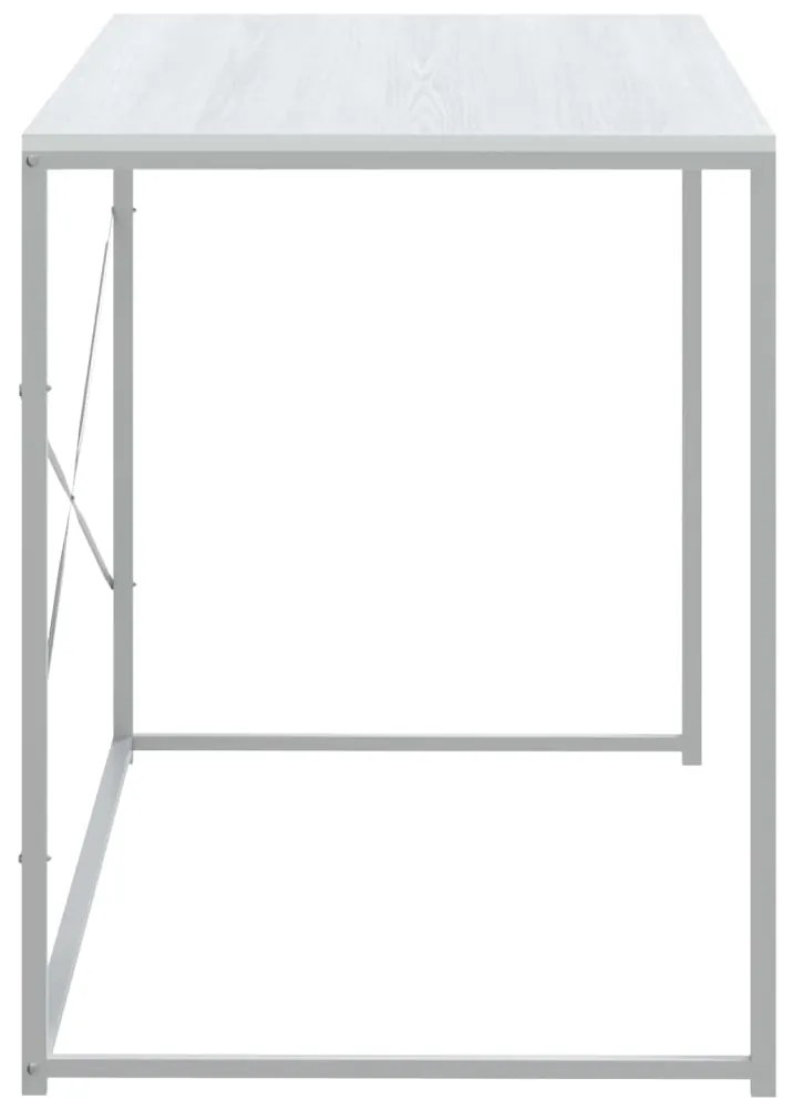 vidaXL Γραφείο Υπολογιστή Λευκό 110 x 60 x 70 εκ. από Επεξ. Ξύλο