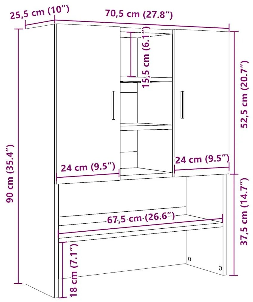 ΝΤΟΥΛΑΠΙ ΠΛΥΝΤΗΡΙΟΥ ΠΑΛΙΟ ΞΥΛΟ 70,5 X 25,5 X 90 ΕΚ. 856637