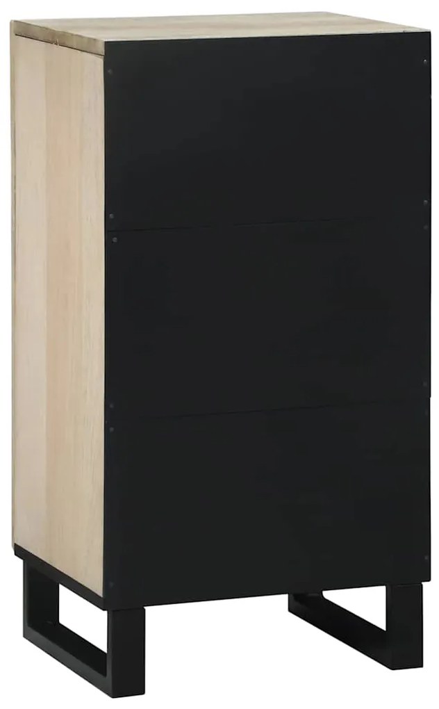 vidaXL Γραφείο Λευκό 40 x 33 x 75 εκ. Μασίφ ξύλο μάνγκο