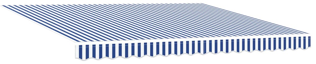 vidaXL Σκηνίτσα Αναδιπλούμενη Μπλε και άσπρο 350 x 250 εκ