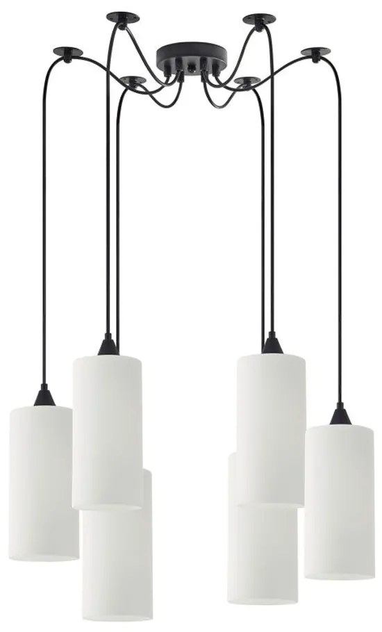 Φωτιστικό Οροφής Κρεμαστό Adept Tube 77-9004 12x300cm 6xE27 60W White Homelighting Glass