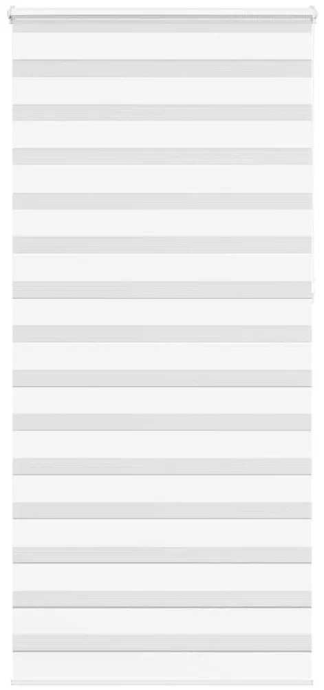 vidaXL Ζέβρα τυφλή Λευκό Πλάτος υφάσματος 110,9 εκ. Πολυεστέρας