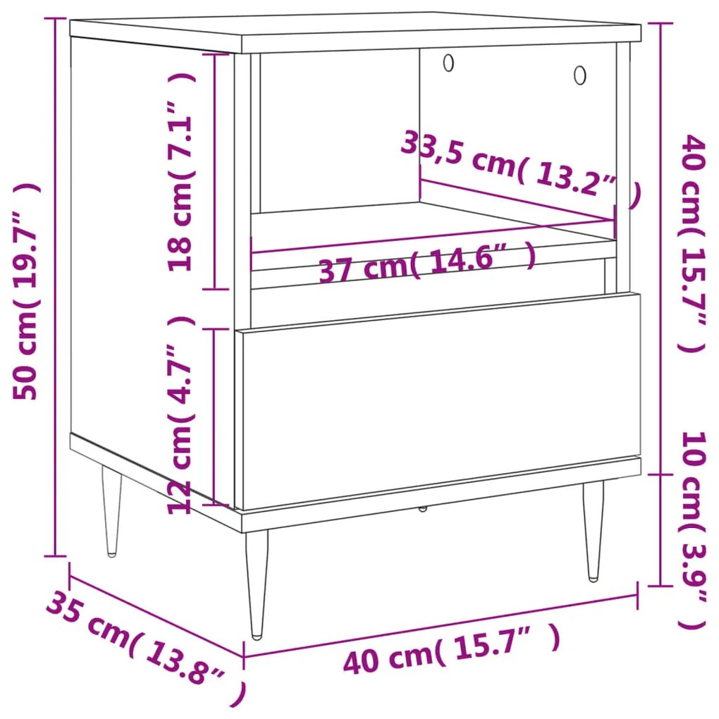 ΚΟΜΟΔΙΝΑ 2 ΤΕΜ. ΓΚΡΙ ΣΚΥΡΟΔΕΜΑΤΟΣ 40X35X50 ΕΚ. ΕΠΕΞΕΡΓ. ΞΥΛΟ 830613