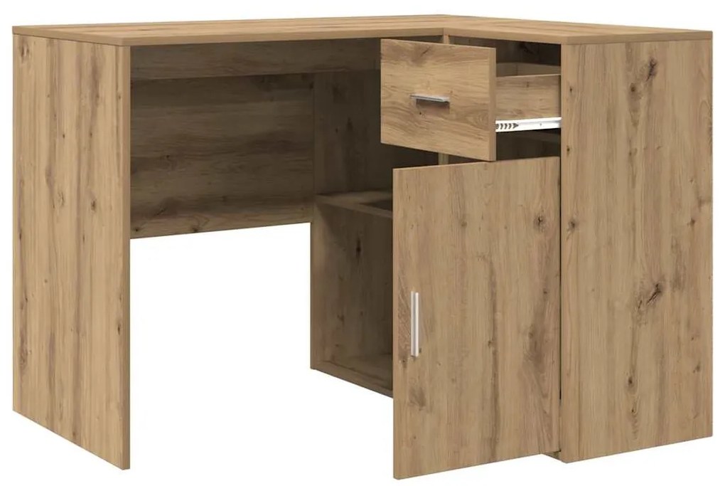 vidaXL Γωνιακό γραφείο με συρτάρι 2 pcs artisan δρυς 102 x 50 x 75 εκ