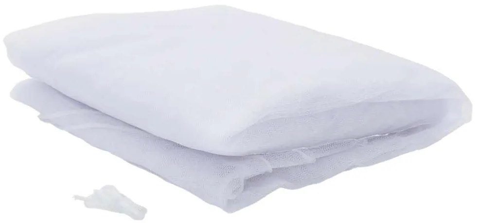 vidaXL Κουνουπιέρα για κρεβάτι 220 Δίχτυ Λευκό 56x56x220 εκ.