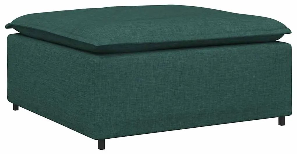 vidaXL Υποπόδιο Καναπέ Σκούρο Πράσινο 100x100x48 εκ.