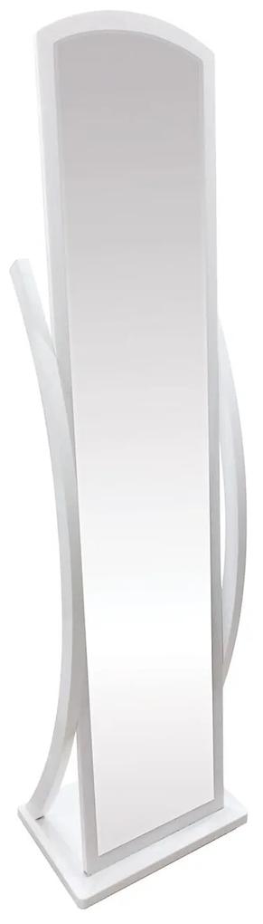 Καθρέπτης ArteLibre Δαπέδου ERCOLANO Λευκό Μελαμίνη/Γυαλί 44x29x164.5cm