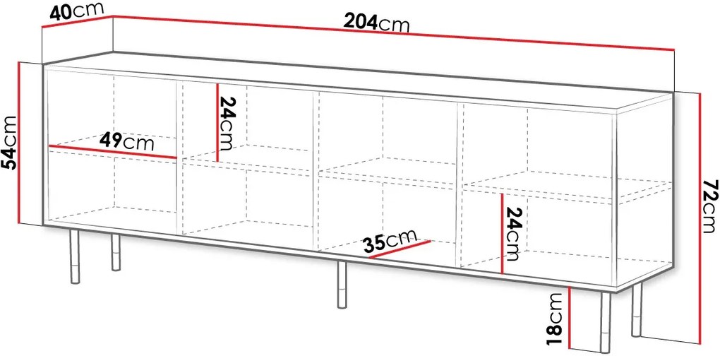 Μπουφές Mountain 4D