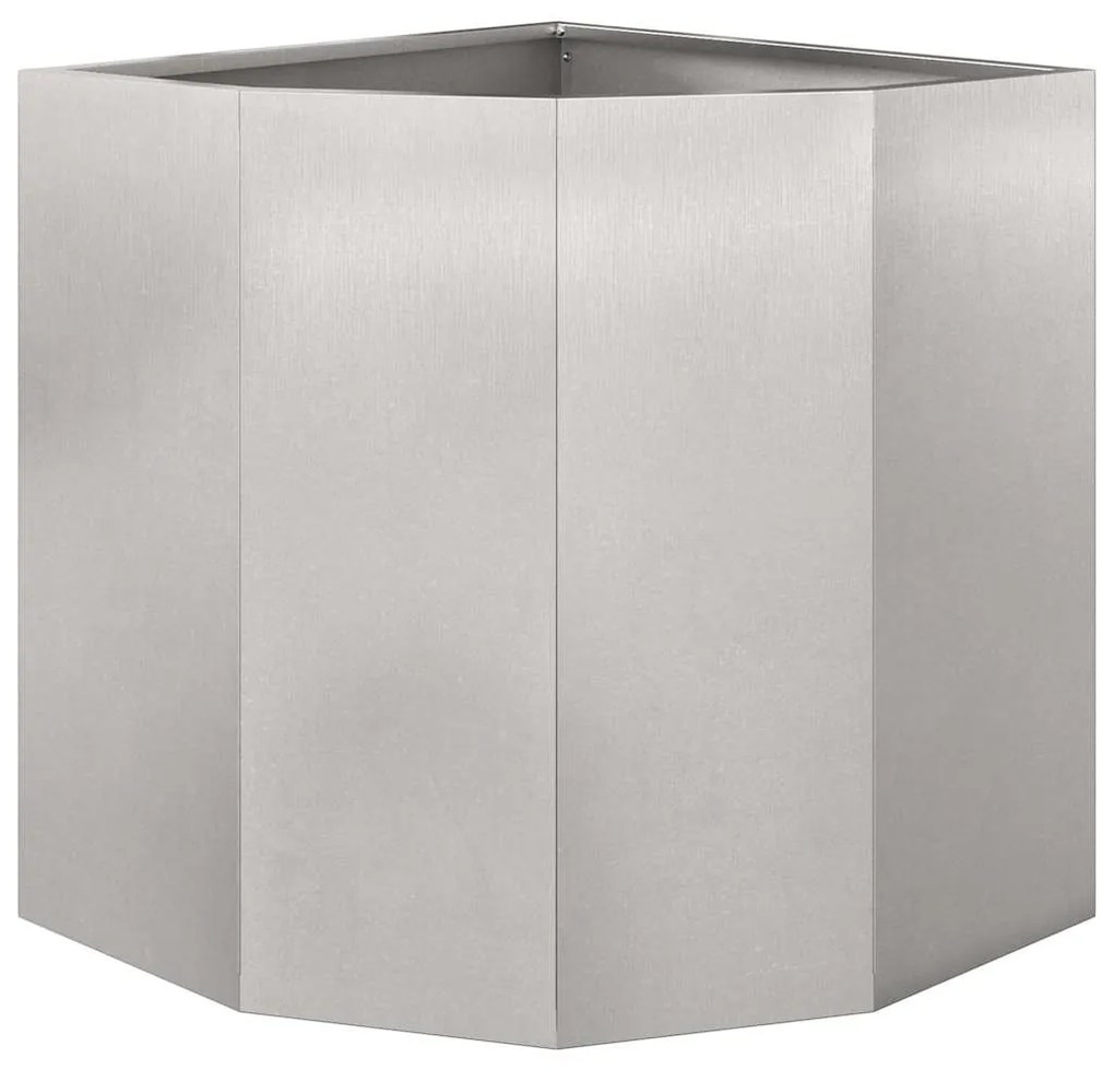 vidaXL Γωνιακό Ροδόδεντρο Ασημί 45 x 45 x 50 εκ Ανοξείδωτο ατσάλι