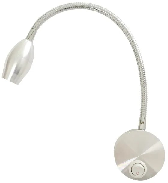 Φωτιστικό Επίτοιχο Aca SF126BLED340 SWAN Ασημί (Silver Coloured) 4000K