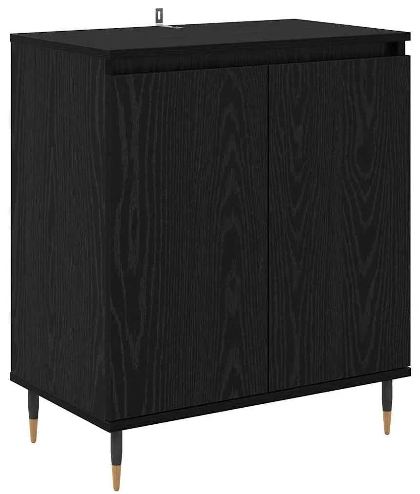 vidaXL Πλαϊνό γραφείο Μαύρη Οξυά 60 x 35 x 70 cm Επεξεργασμένο ξύλο