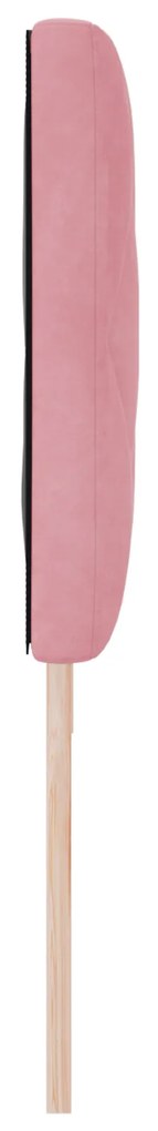 vidaXL Κεφαλάρι  Pink Diamond Blocks, 180cm βελούδο