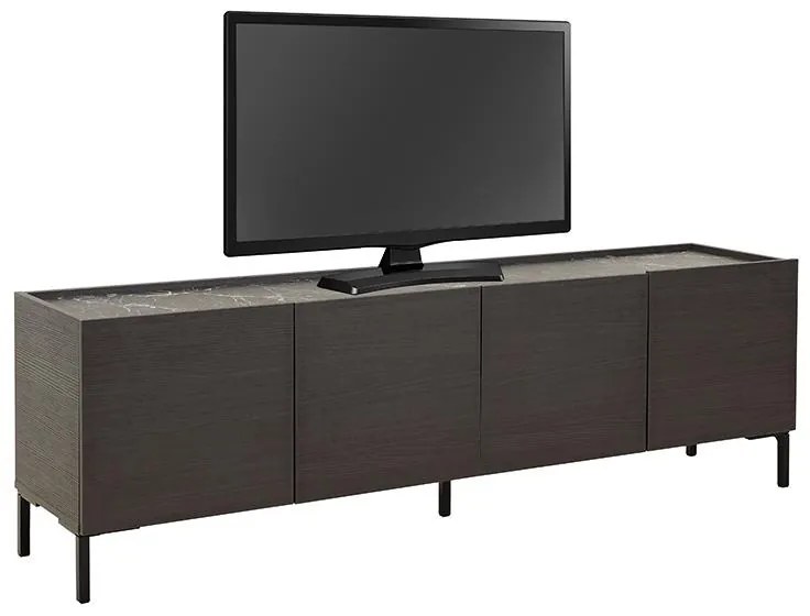 Έπιπλο τηλεόρασης Calliope wenge-μαύρο μαρμάρου 180x44x57εκ 180x44x57 εκ.