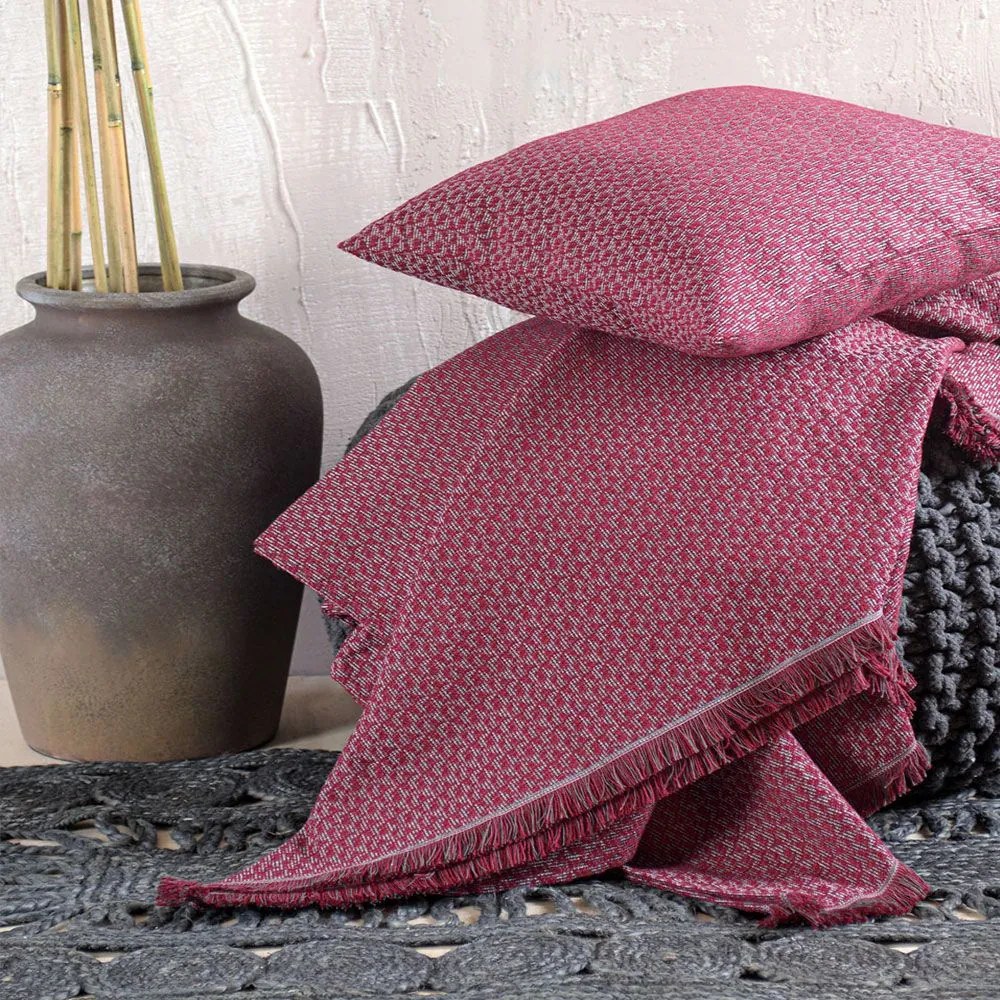 Ριχτάρι Reeves Bordo Ρυθμός Τριθέσιο 180x280cm Cotton-Polyester