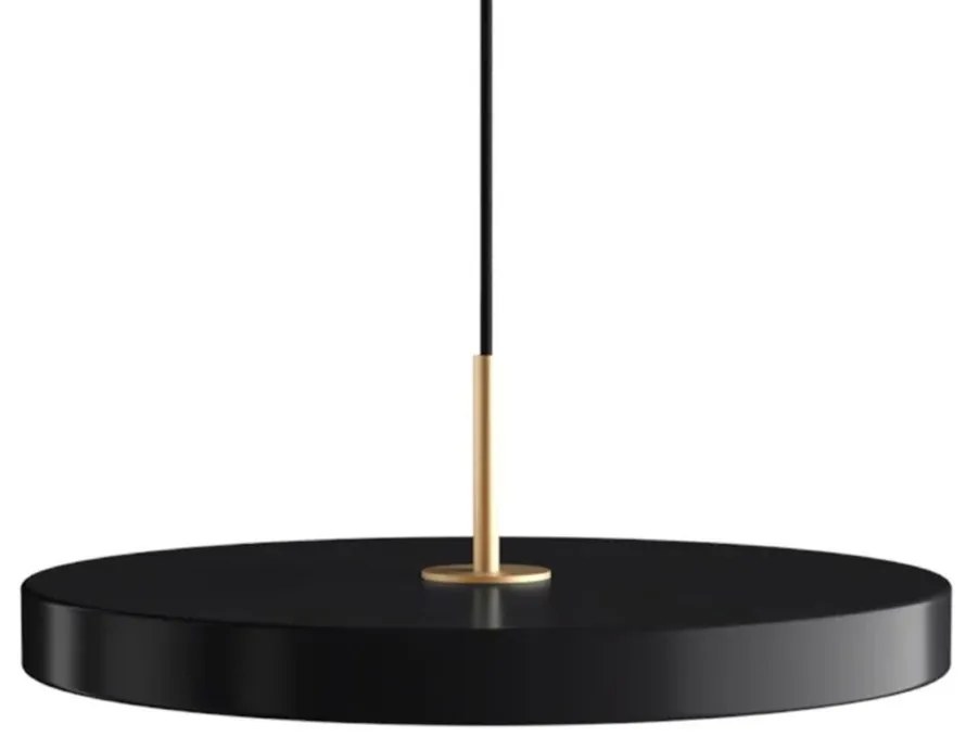 Φωτιστικό Οροφής Asteria Plus Medium Brass 2565 Φ43x14 cm Led 1600lm 28W 2400-3000k Black Umage